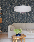 Ania Midnight Blue Kolonin II Mural by Sandberg roomshot