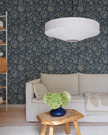 Ania Midnight Blue Kolonin II Mural by Sandberg roomshot