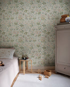 Ania Misty Blue Kolonin II Mural by Sandberg roomshot