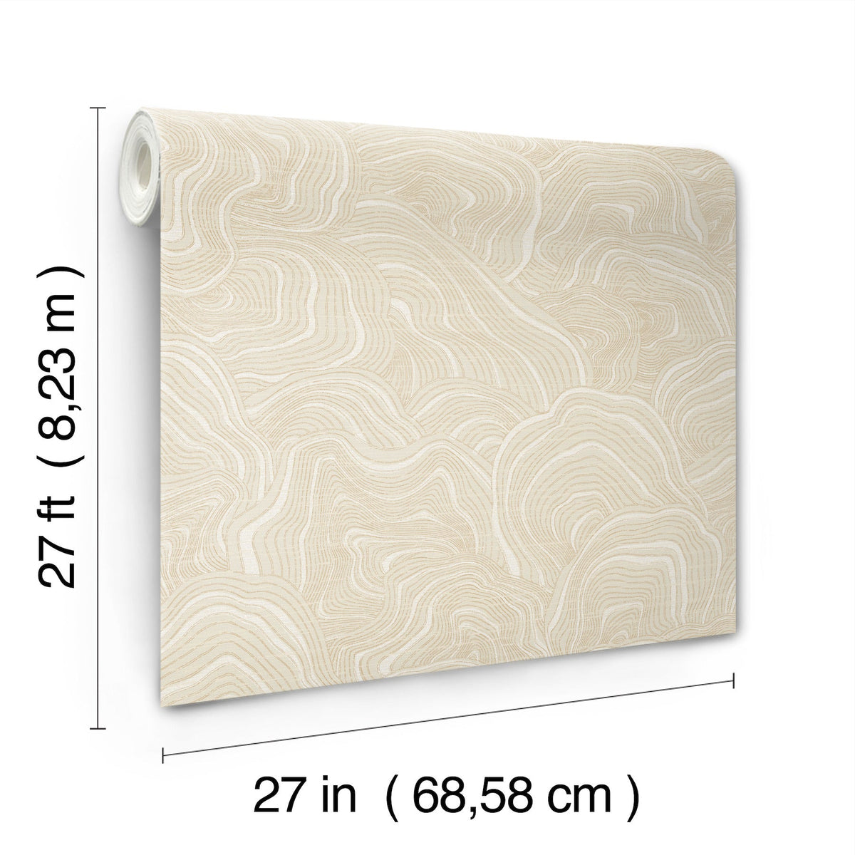 KT2161 Geodes Cream Classics Wallpaper by York Wallcoverings