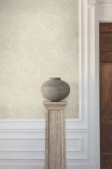 KT2161 Geodes Cream Classics Wallpaper by York Wallcoverings
