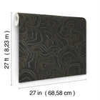KT2162 Geodes Black Classics Wallpaper by York Wallcoverings