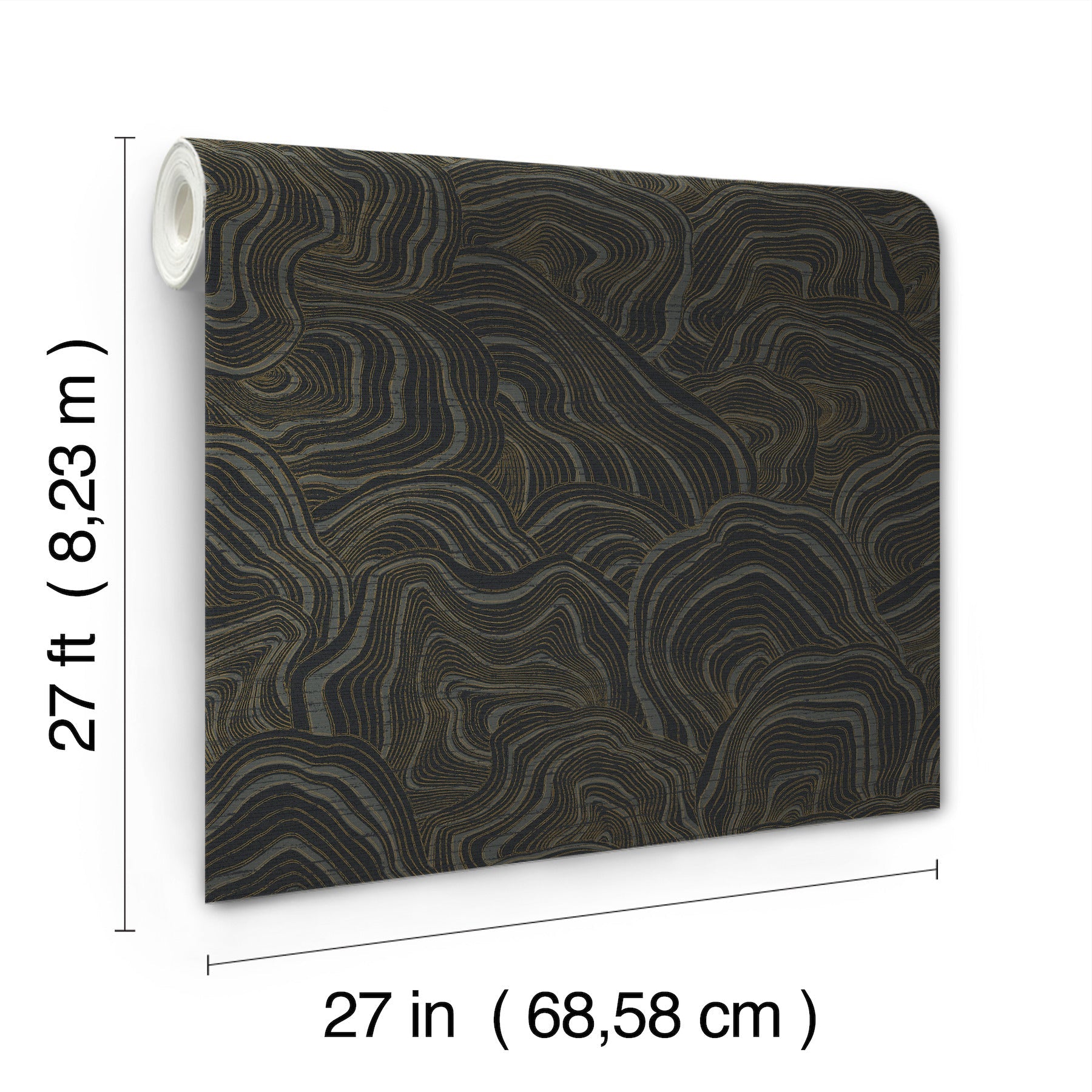 KT2162 Geodes Black Classics Wallpaper by York Wallcoverings