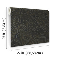 KT2162 Geodes Black Classics Wallpaper by York Wallcoverings