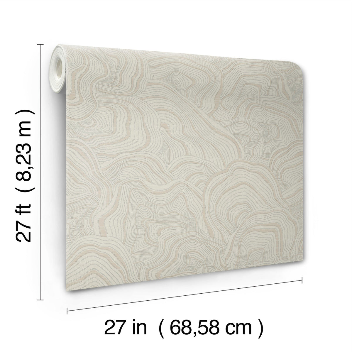 KT2164 Geodes Taupe Classics Wallpaper by York Wallcoverings