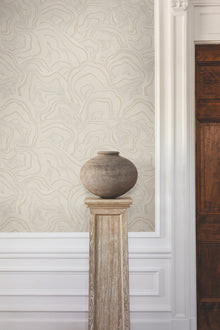 KT2164 Geodes Taupe Classics Wallpaper by York Wallcoverings