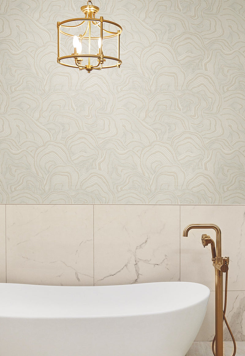 KT2164 Geodes Taupe Classics Wallpaper by York Wallcoverings