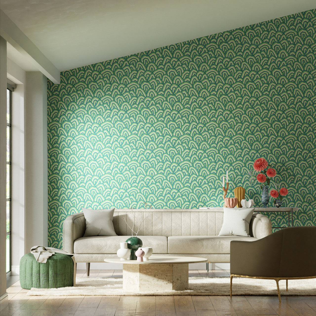 112927 Kumo Colour 3 Wilderness Wallpaper by Harlequin