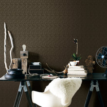L-BD2007 Geometric Boutique Sheen Bronze Brown Wallpaper by Galerie