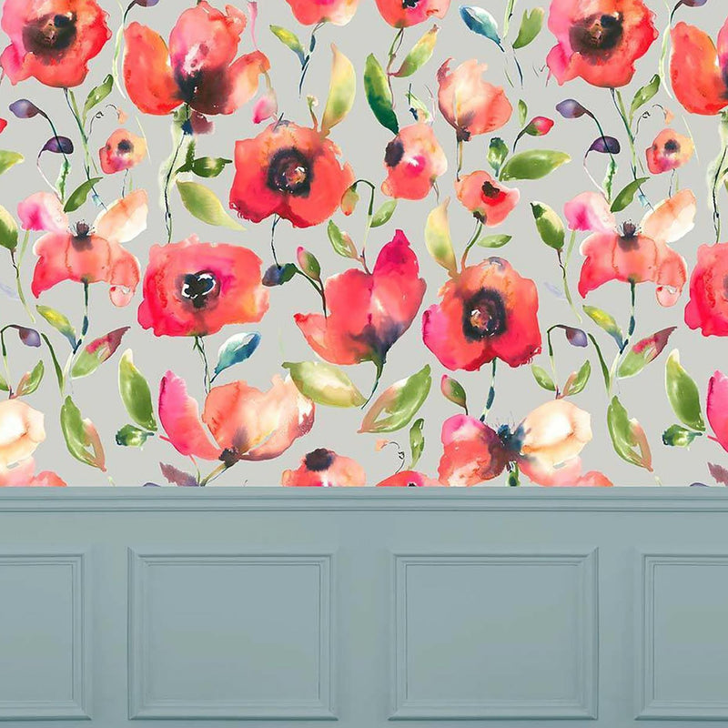 Laksha Grenadine Wallpaper by Voyage Maison | LAKSHA/WPO/GRE