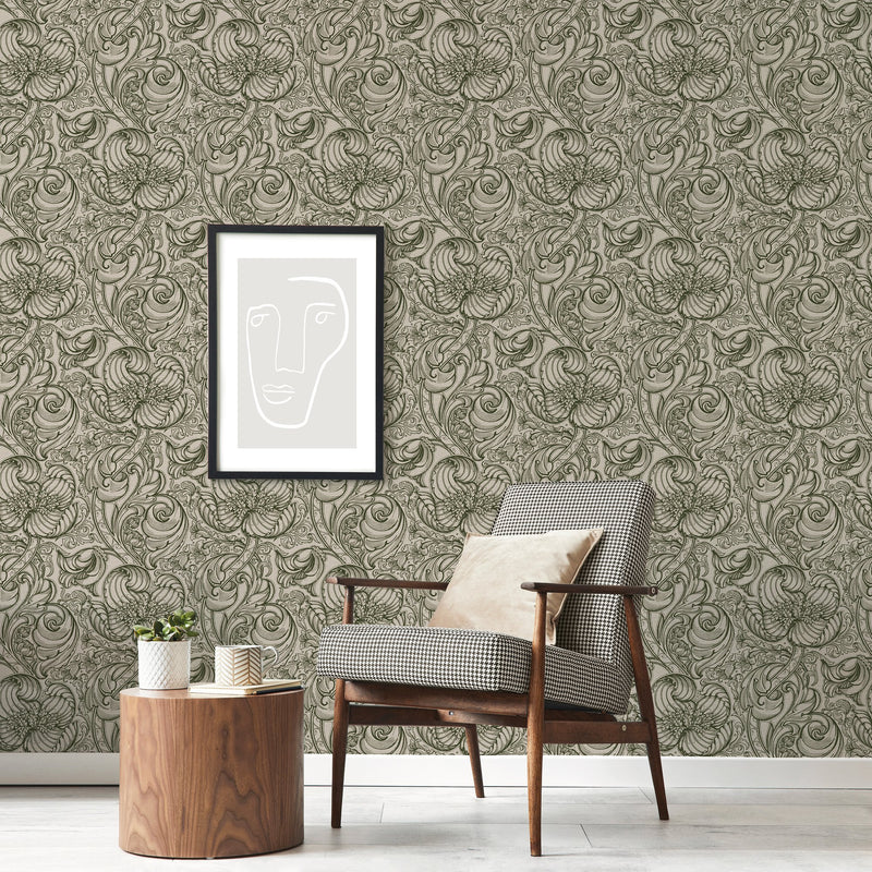 LB25111 Down the Dilly Laurence Llewelyn Bowen Off The Wall Wallpaper by Galerie