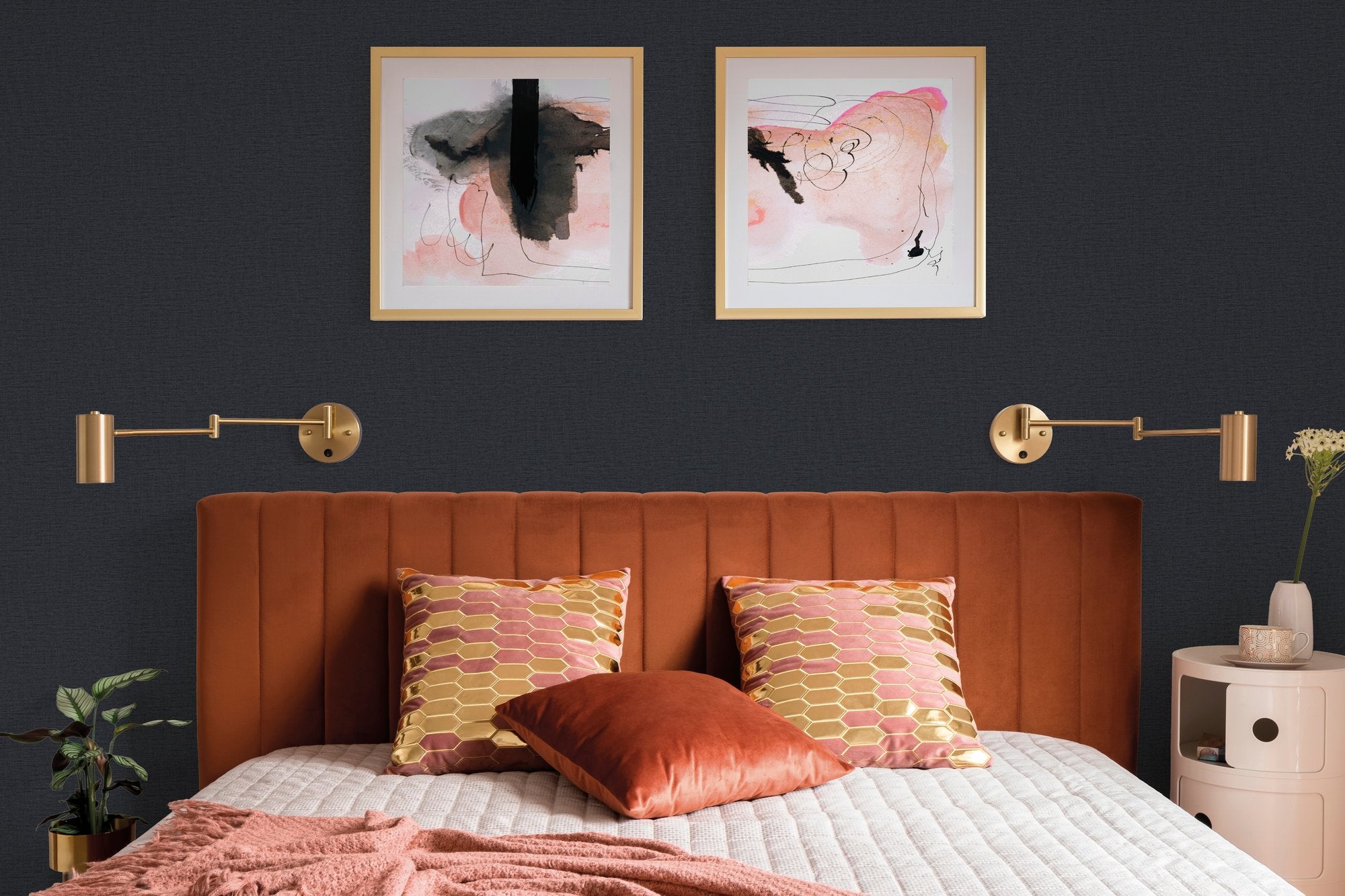 LB25128 Nuance Plain Laurence Llewelyn Bowen Off The Wall Wallpaper by Galerie