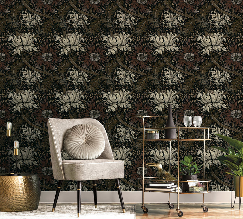 LB25140 Morris Major Laurence Llewelyn Bowen Off The Wall Wallpaper by Galerie