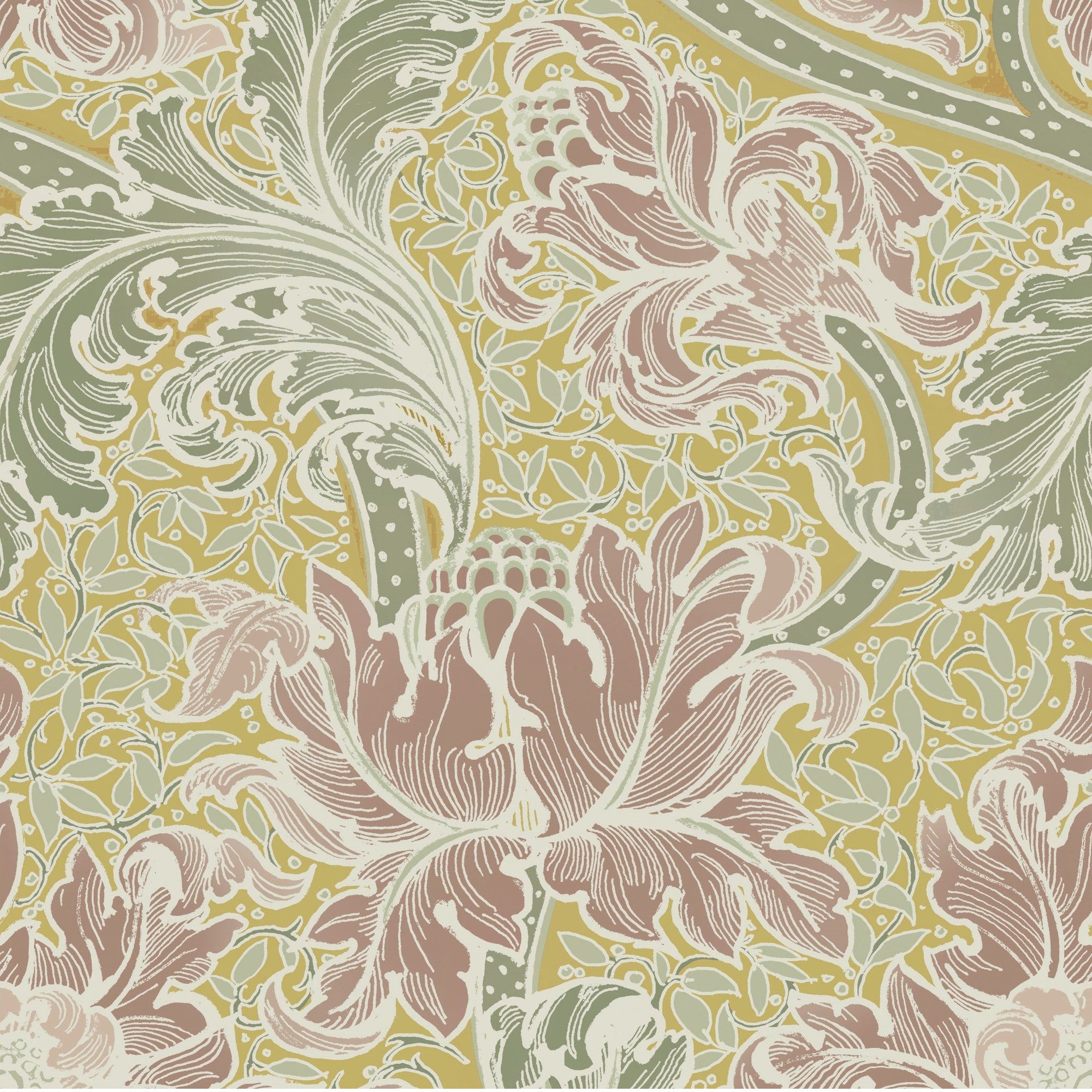 LB25141 Morris Major Laurence Llewelyn Bowen Off The Wall Wallpaper by Galerie