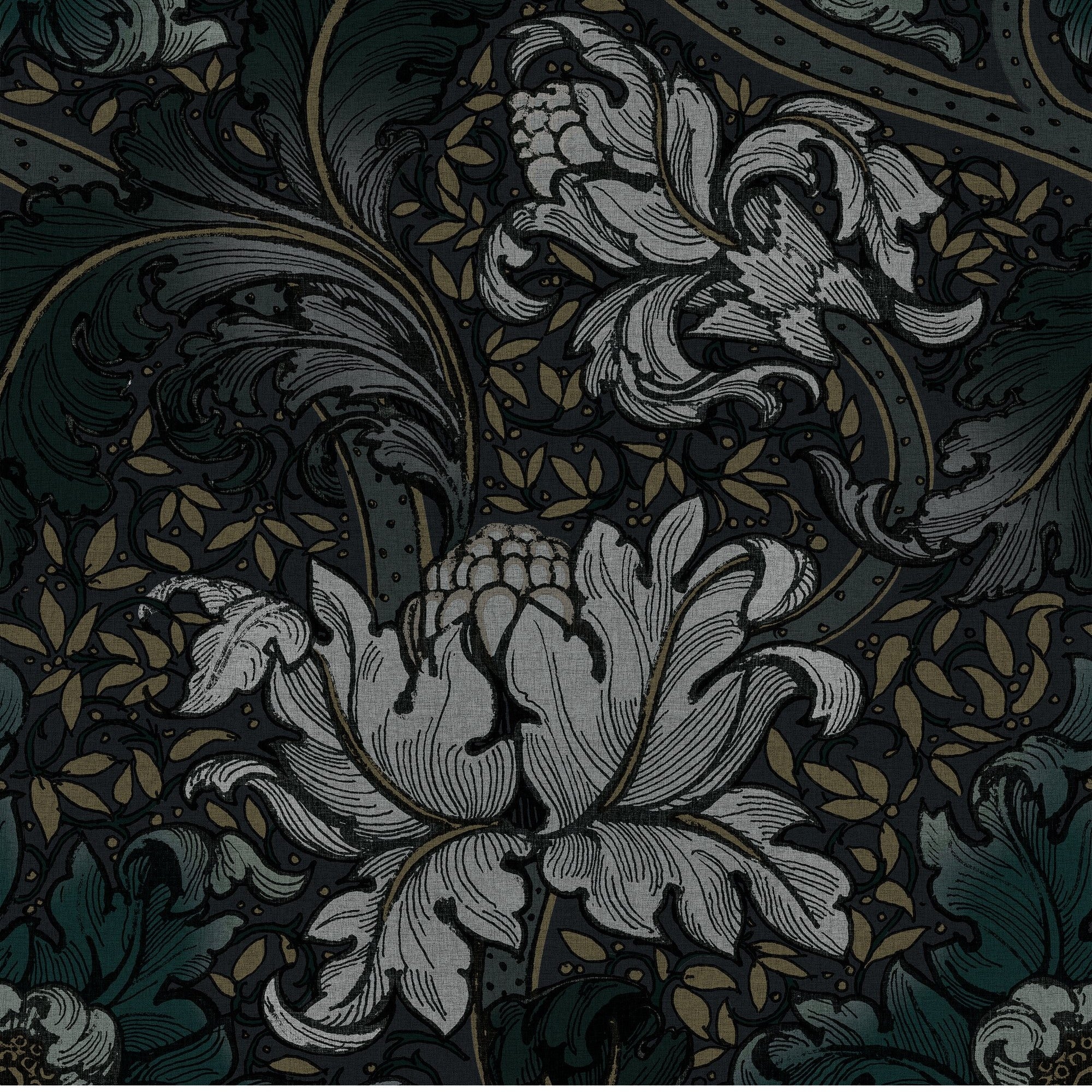 LB25144 Morris Major Laurence Llewelyn Bowen Off The Wall Wallpaper by Galerie