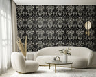 LB25166 Damask Sauvage Laurence Llewelyn Bowen Off The Wall Wallpaper by Galerie
