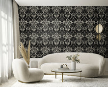 LB25166 Damask Sauvage Laurence Llewelyn Bowen Off The Wall Wallpaper by Galerie