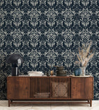 LB25167 Damask Sauvage Laurence Llewelyn Bowen Off The Wall Wallpaper by Galerie