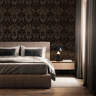 LB25168 Damask Sauvage Laurence Llewelyn Bowen Off The Wall Wallpaper by Galerie