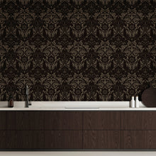 LB25168 Damask Sauvage Laurence Llewelyn Bowen Off The Wall Wallpaper by Galerie
