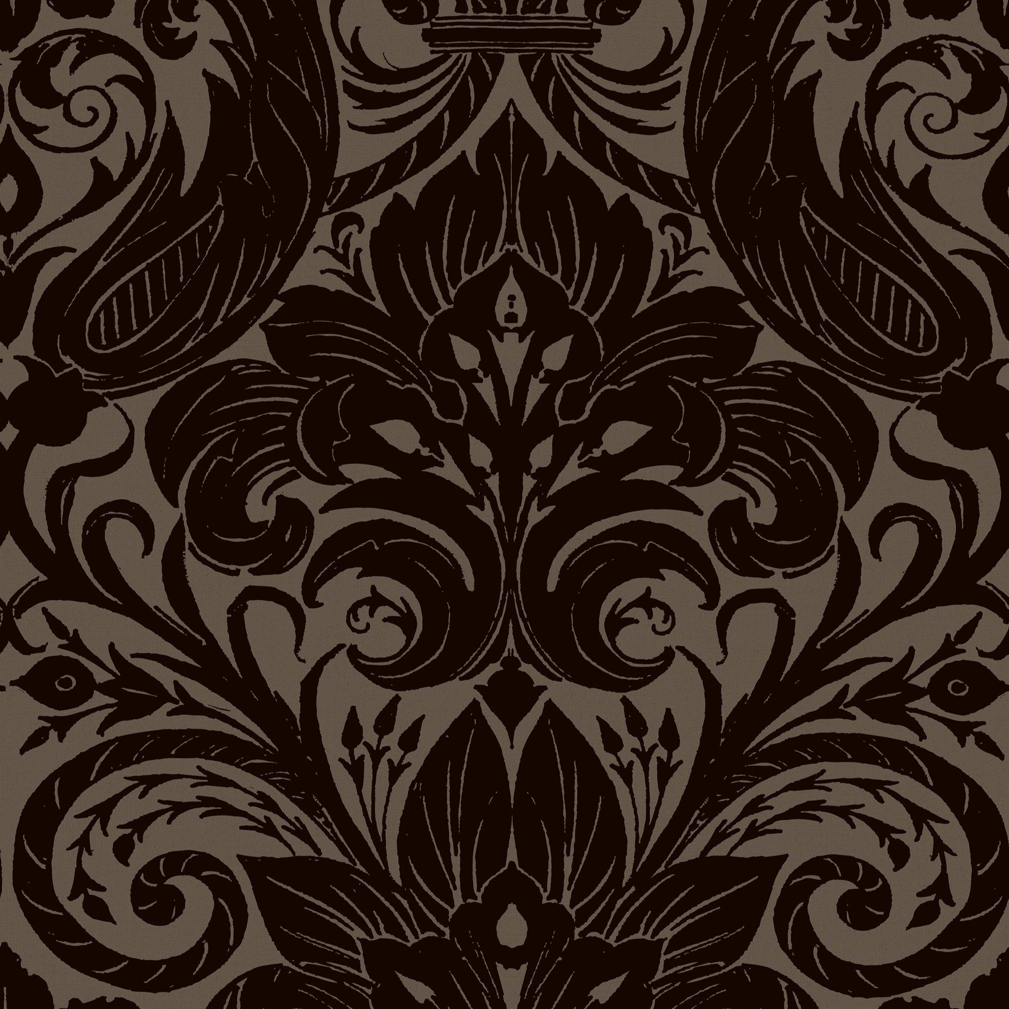 LB25168 Damask Sauvage Laurence Llewelyn Bowen Off The Wall Wallpaper by Galerie