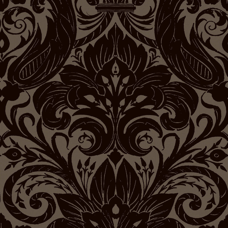 LB25168 Damask Sauvage Laurence Llewelyn Bowen Off The Wall Wallpaper by Galerie