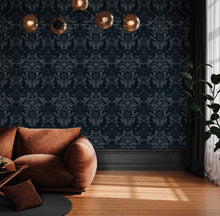 LB25169 Damask Sauvage Laurence Llewelyn Bowen Off The Wall Wallpaper by Galerie