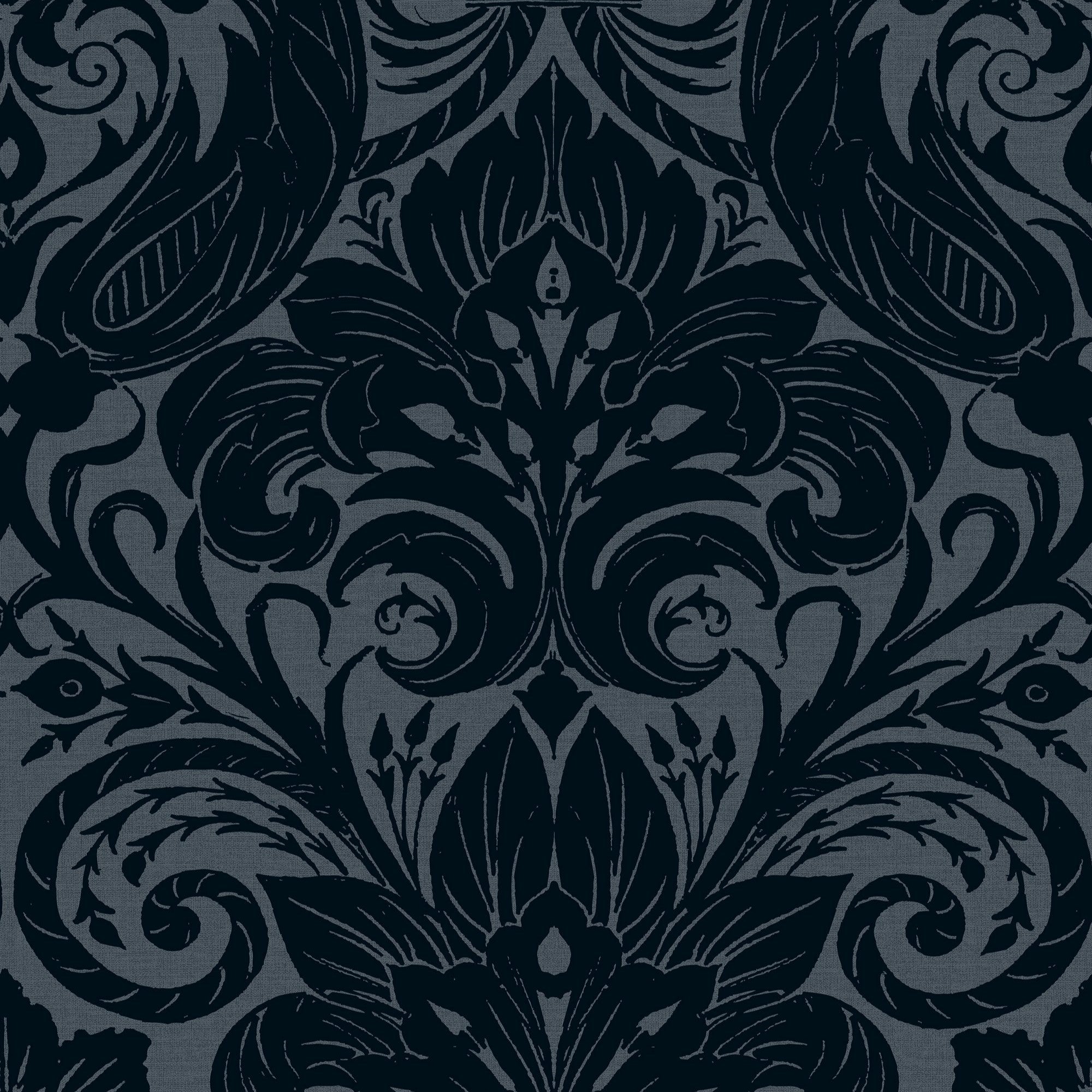 LB25169 Damask Sauvage Laurence Llewelyn Bowen Off The Wall Wallpaper by Galerie