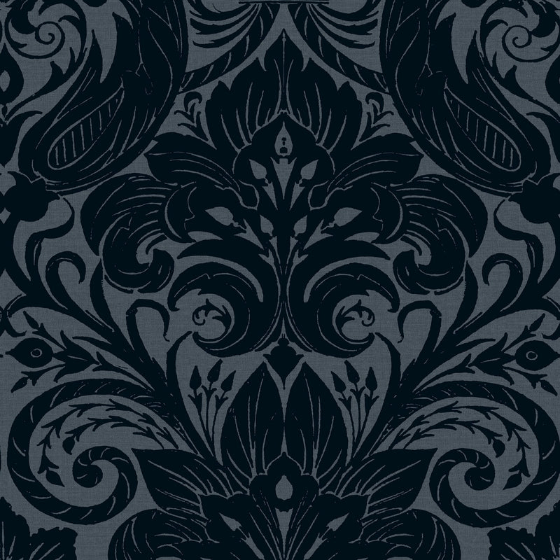 LB25169 Damask Sauvage Laurence Llewelyn Bowen Off The Wall Wallpaper by Galerie