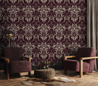 LB25170 Damask Sauvage Laurence Llewelyn Bowen Off The Wall Wallpaper by Galerie