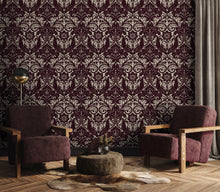 LB25170 Damask Sauvage Laurence Llewelyn Bowen Off The Wall Wallpaper by Galerie