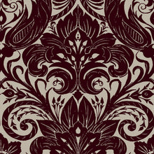 LB25170 Damask Sauvage Laurence Llewelyn Bowen Off The Wall Wallpaper by Galerie