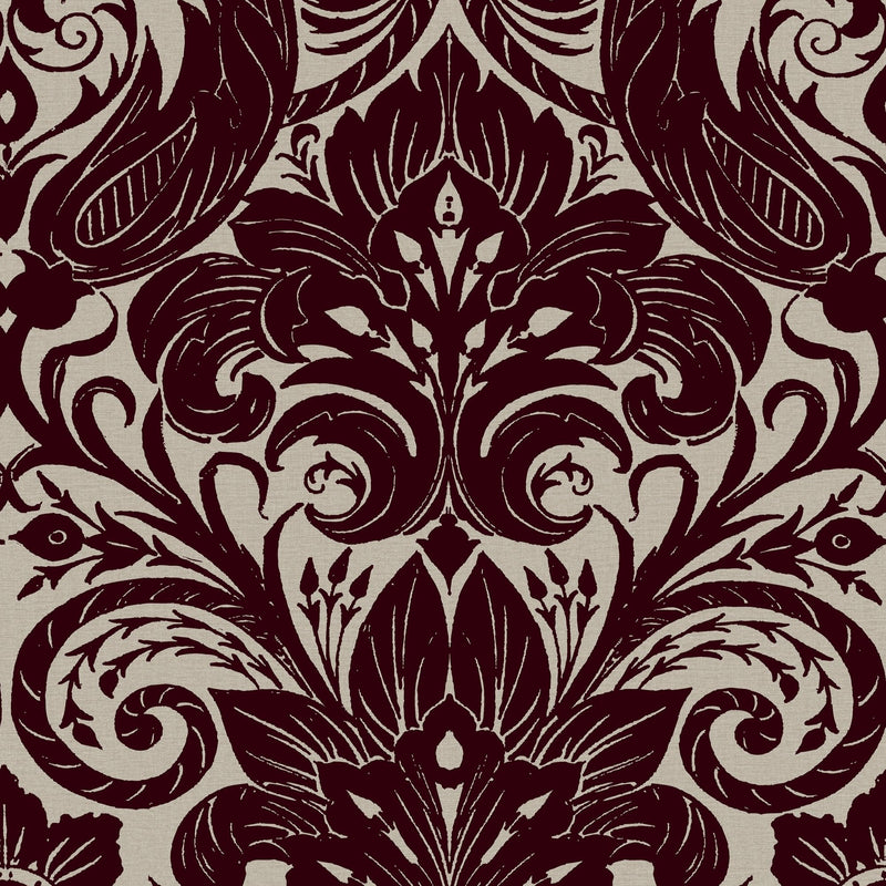 LB25170 Damask Sauvage Laurence Llewelyn Bowen Off The Wall Wallpaper by Galerie