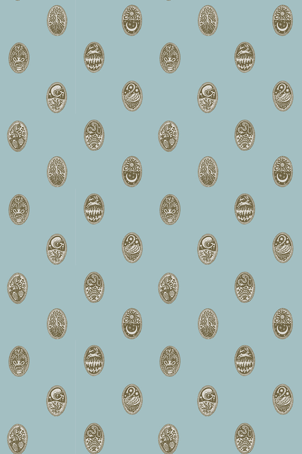 LIN-049-051-062 Linear Cameos Roll II Wallpaper by Josephine Munsey