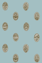 LIN-049-051-062 Linear Cameos Roll II Wallpaper by Josephine Munsey