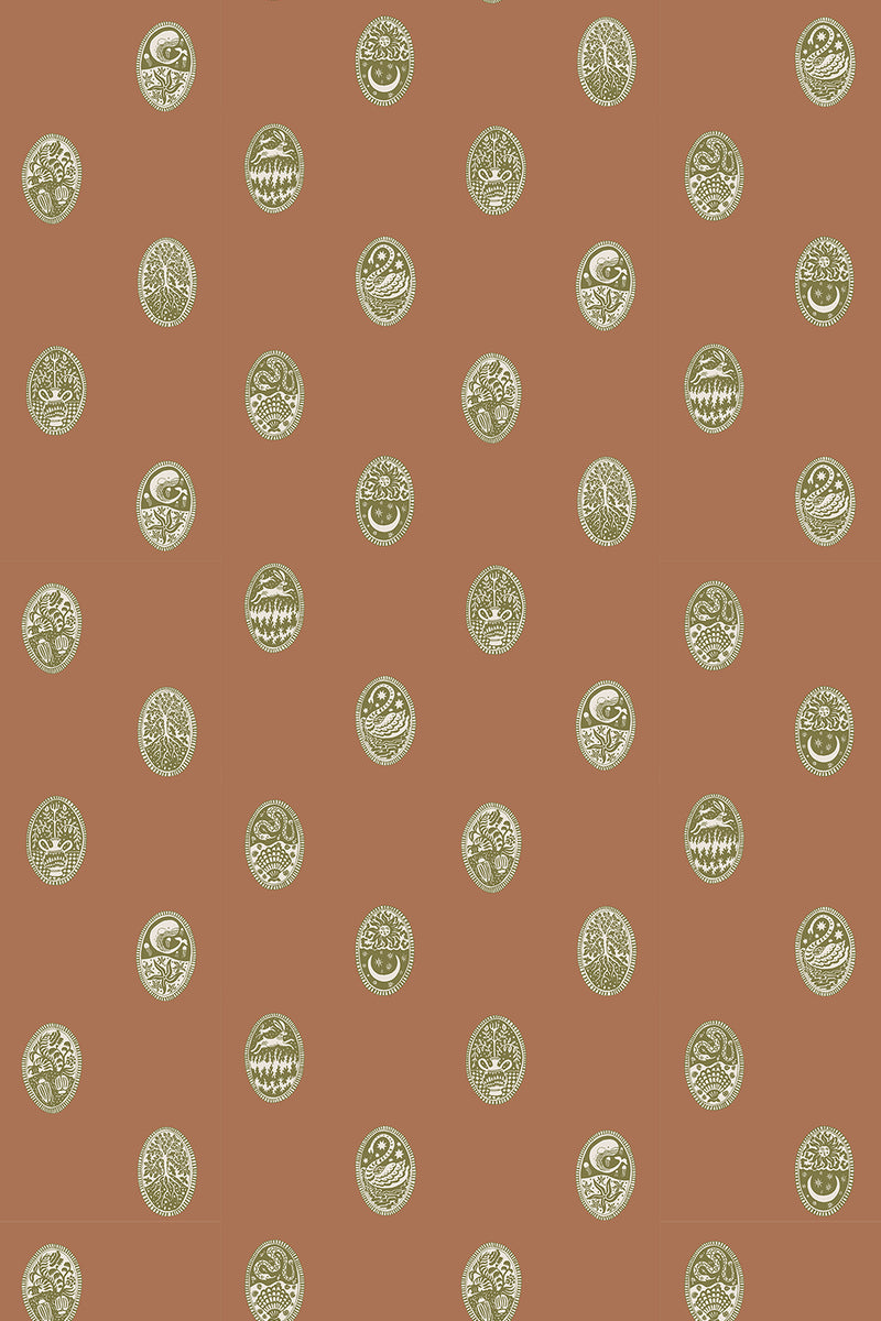 LIN-055-032-056 Linear Cameos Roll II Wallpaper by Josephine Munsey