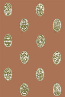 LIN-055-032-056 Linear Cameos Roll II Wallpaper by Josephine Munsey