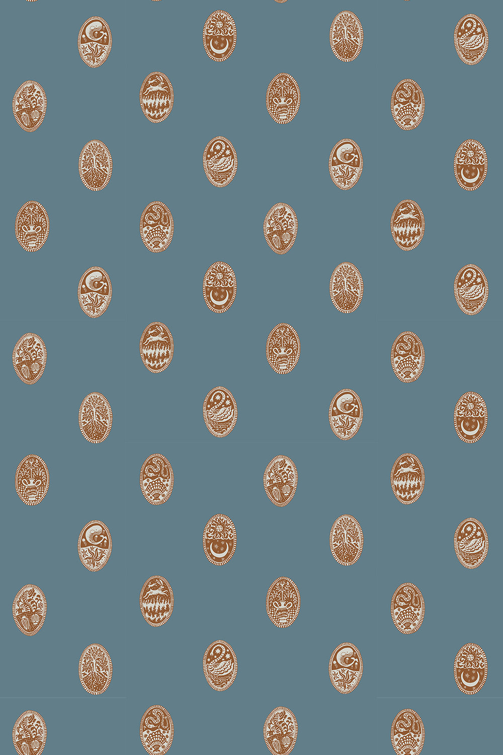 LIN-078-059-062 Linear Cameos Roll II Wallpaper by Josephine Munsey