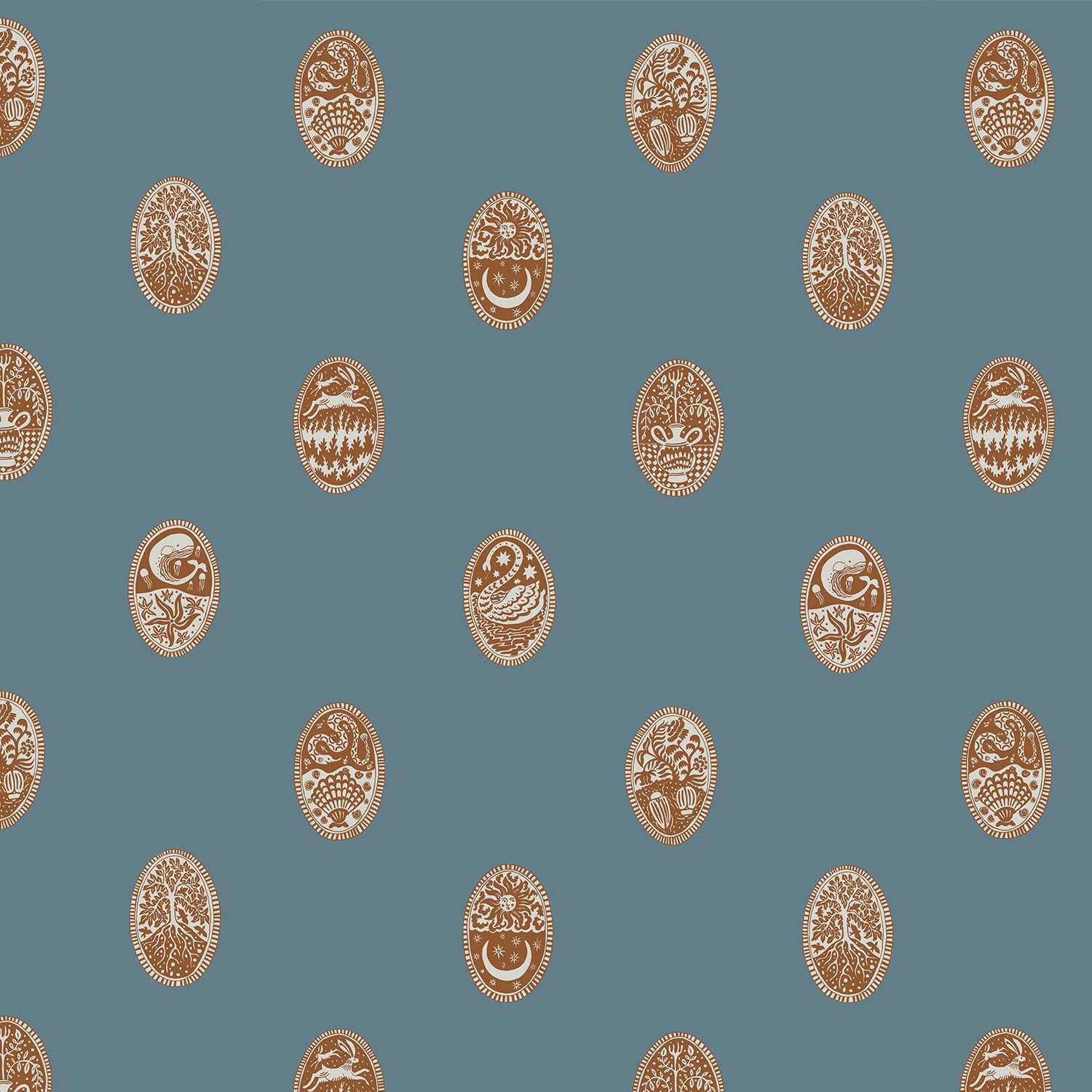 LIN-078-059-062 Linear Cameos Roll II Wallpaper by Josephine Munsey