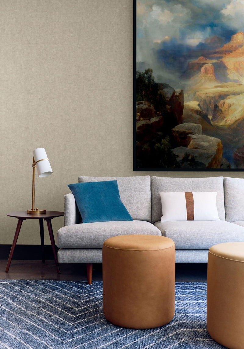 TWW34050 Linen Weave Navy Texture Resource 9 Wallpaper by Thibaut