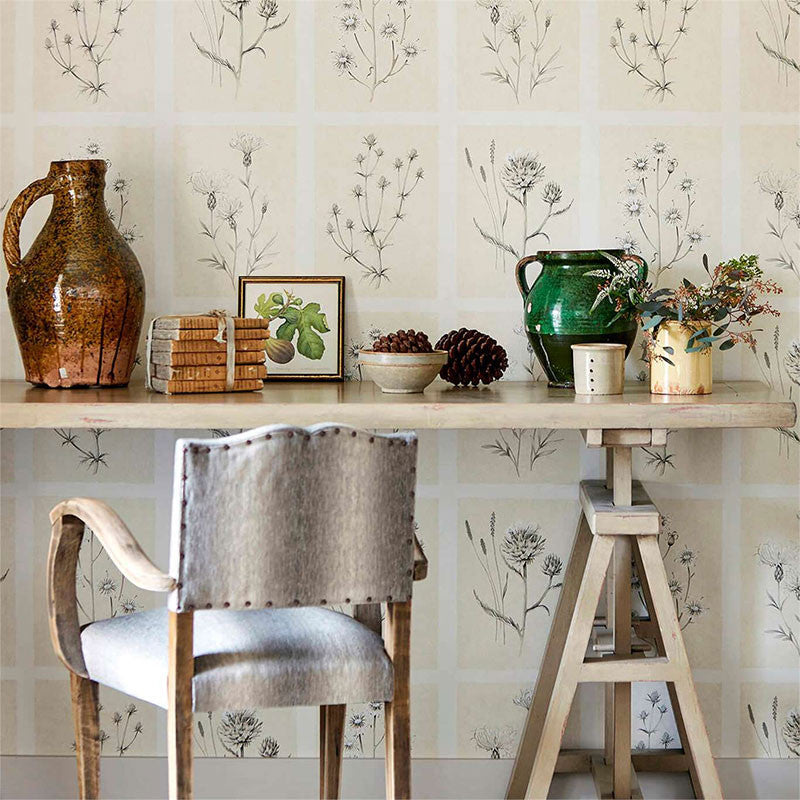 Little Thistles Embleton Bay Wallpaper By Sanderson