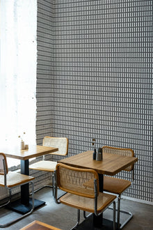 LL3101-1 Blaua Black Llaüt Wallpaper by Tres Tintas