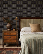 LL3102-1 Pinyol Black Llaüt Wallpaper by Tres Tintas
