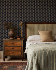LL3102-1 Pinyol Black Llaüt Wallpaper by Tres Tintas