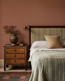 LL3102-4 Pinyol Red Llaüt Wallpaper by Tres Tintas