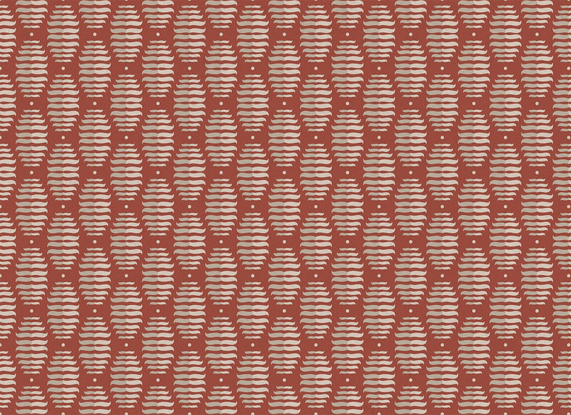 LL3102-4 Pinyol Red Llaüt Wallpaper by Tres Tintas