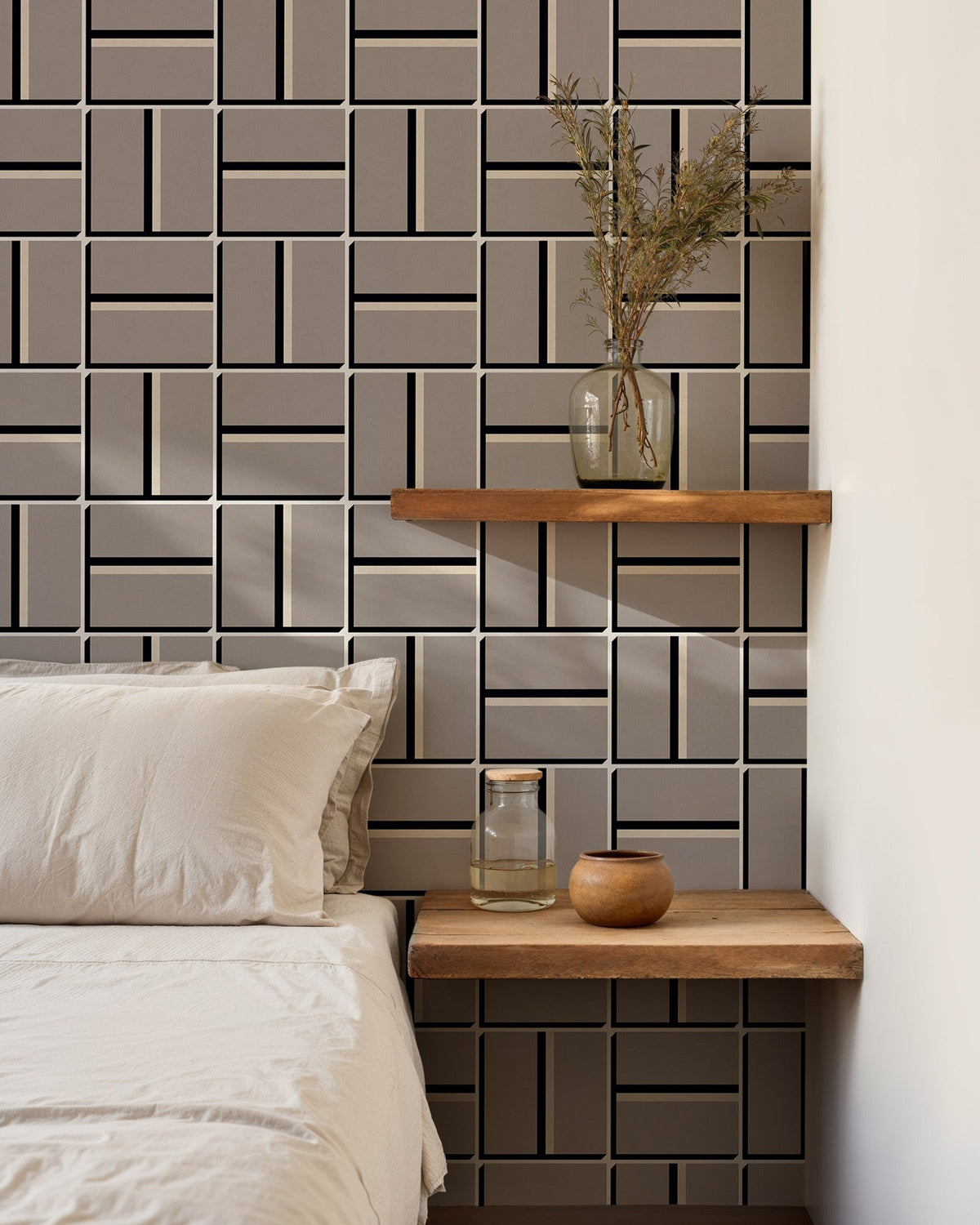 LL3103-6 Llosa (Large Scale) Grey Llaüt Wallpaper by Tres Tintas