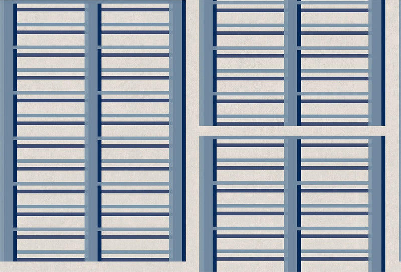 LL3104-7 Ixent (Large Scale) Blue Llaüt Wallpaper by Tres Tintas