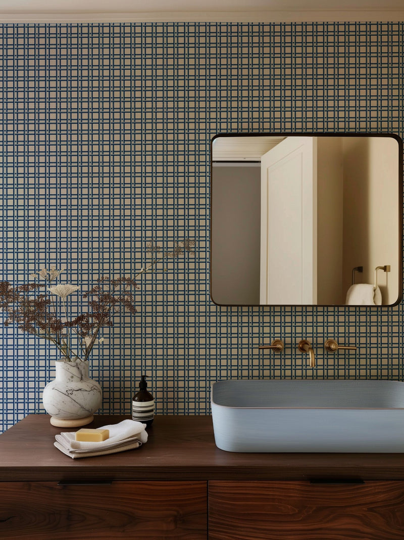 LL3105-5 Nus Blue Llaüt Wallpaper by Tres Tintas