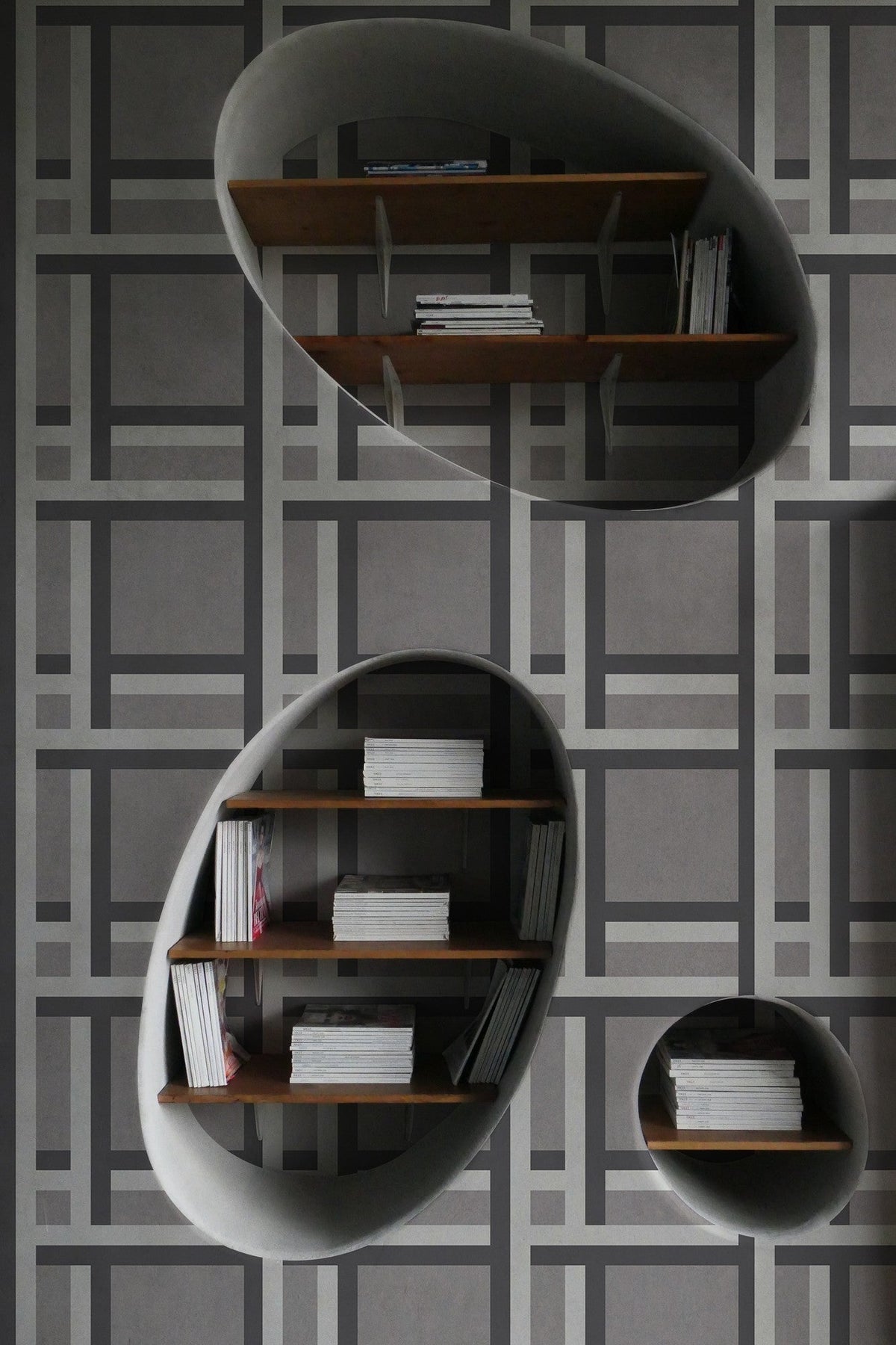 LL3105-6 Nus (Large Scale) Grey Llaüt Wallpaper by Tres Tintas